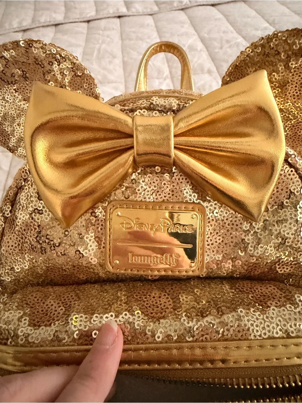 Loungefly shimmering gold